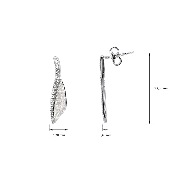 Ánh sáng tối giản của zircon trong vàng trắng mềm mại