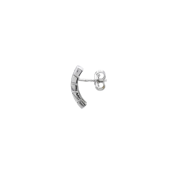 Vòng tai vàng trắng tinh khiết với đá zircon lấp lánh