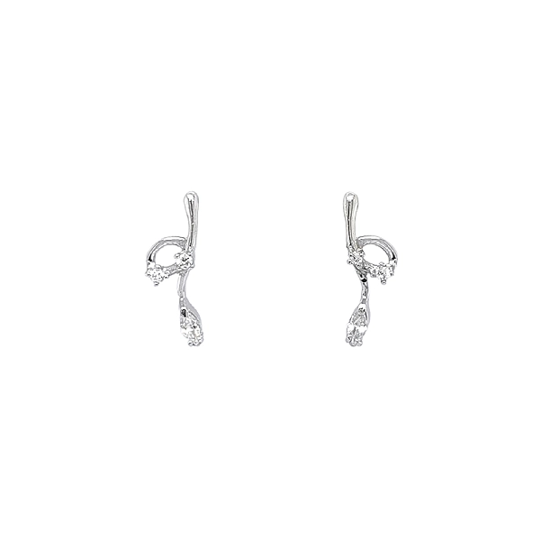 Vòng tai lấp lánh với vẻ đẹp tinh khiết của zircon