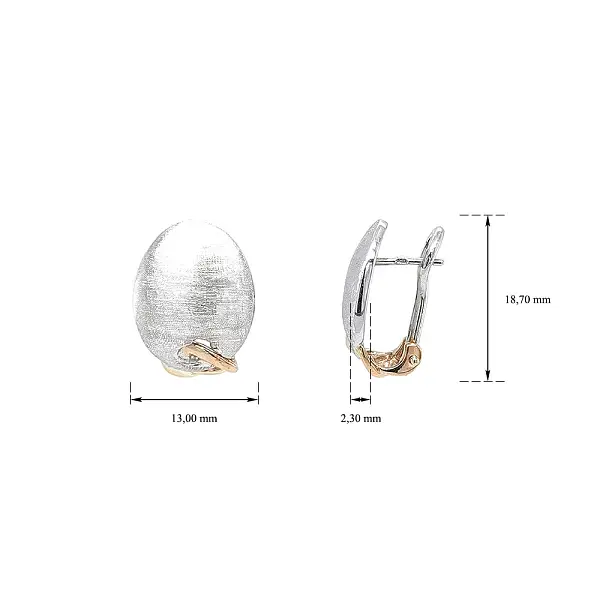 Vòng tai vàng trắng và vàng sang trọng