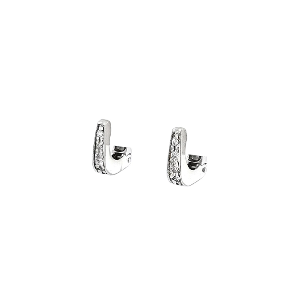 Những đôi bông tai vàng trắng đẹp mắt với đá zircon
