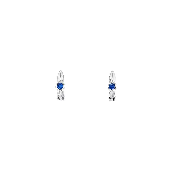 Vòng tai vàng trắng đính sapphire - Sự kỳ diệu của đá quý xanh