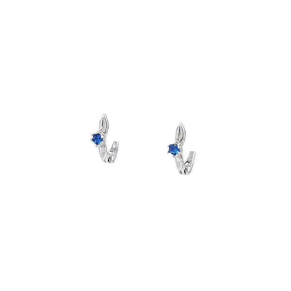 Vòng tai vàng trắng đính sapphire - Sự kỳ diệu của đá quý xanh