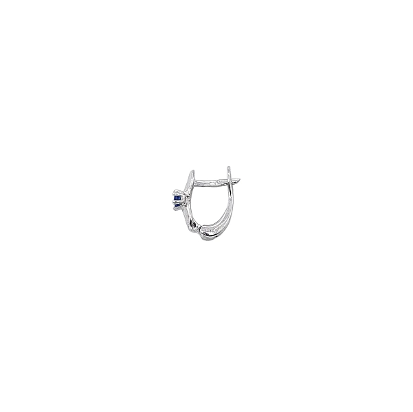 Vòng tai vàng trắng đính sapphire - Sự kỳ diệu của đá quý xanh