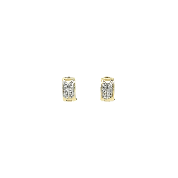 Vòng tai vàng đính đá zircon