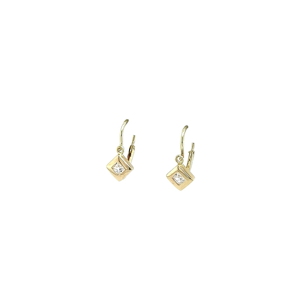 Vòng tai Golden Children với đá zircon