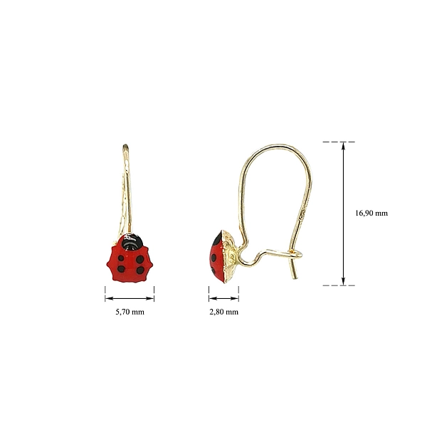 Vàng 14K 585/1000, trọng lượng 0,690 gam