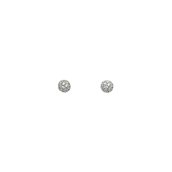 Vòng tai vàng đính đá zircon