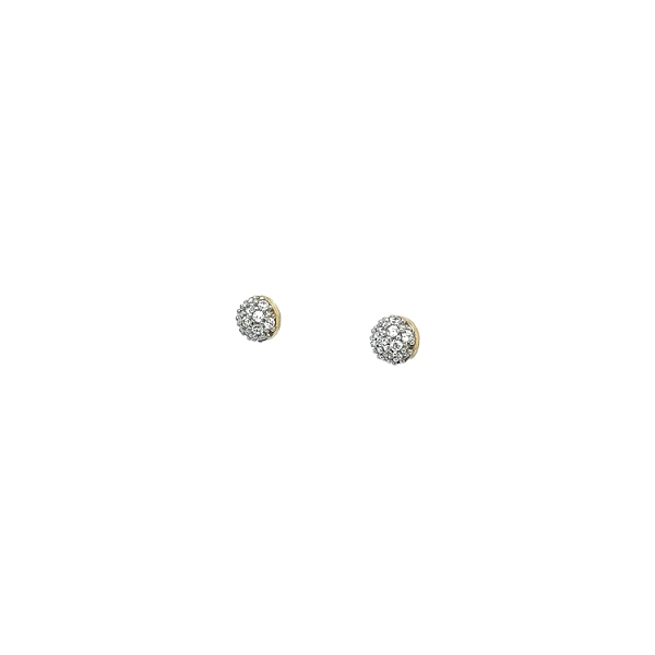 Vòng tai vàng đính đá zircon