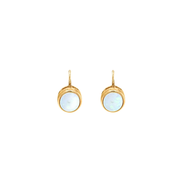 Vòng tai vàng đính ngọc opal