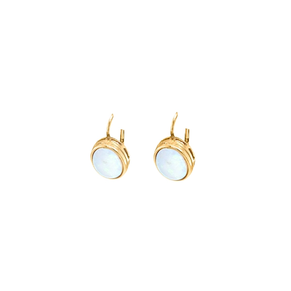 Vòng tai vàng đính ngọc opal