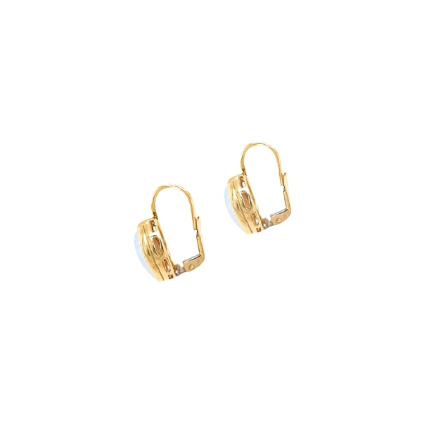 Vòng tai vàng đính ngọc opal