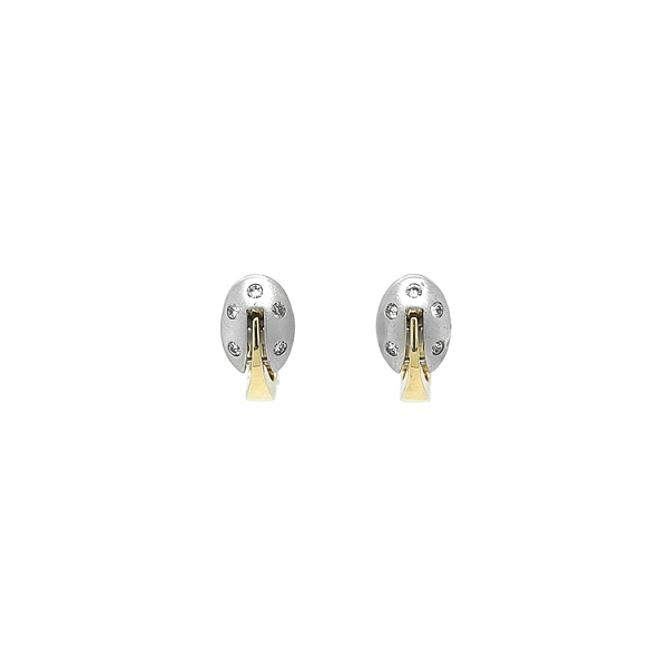 Vòng tai làm từ vàng kết hợp với đá zirconia