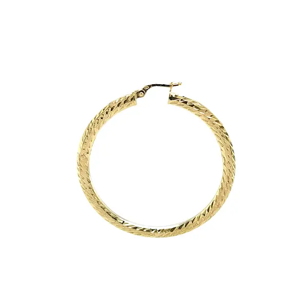 Vòng tai tròn vàng