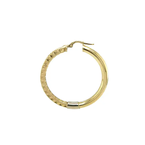 Vòng tai tròn vàng