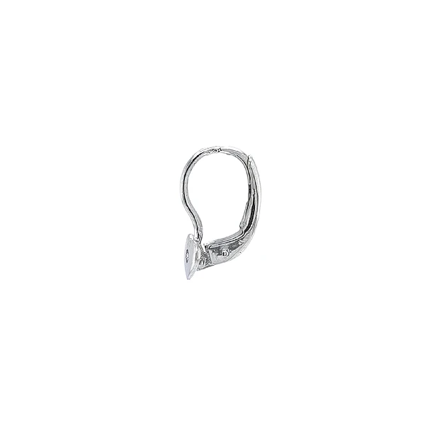 Bông tai hình trái tim đính đá zircon trong vàng trắng