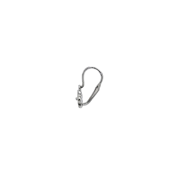 Vòng tai cho trẻ em với đá zircon trắng vàng