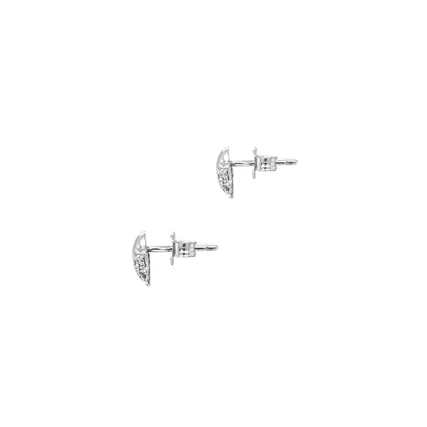 Vòng tai vàng hình bọ rùa đính đá zircon