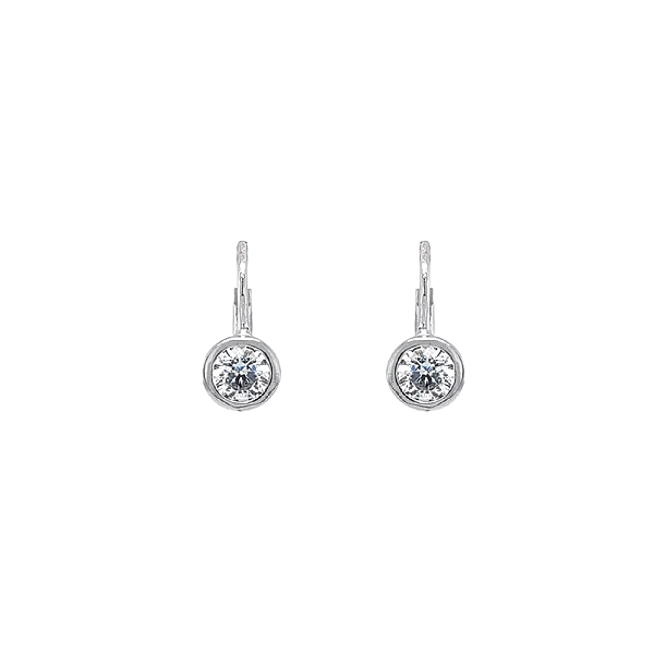 Vòng tai vàng trắng đính zircon - Một món trang sức tinh tế cho mọi ngày