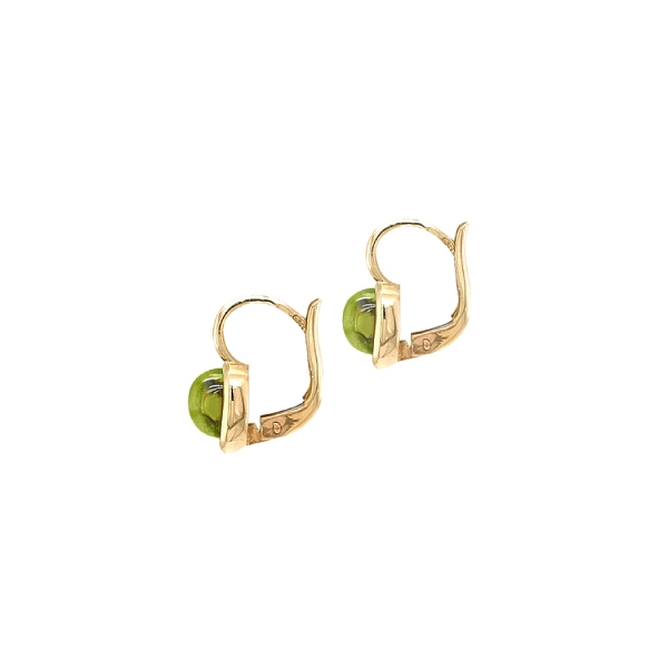 Vòng tai vàng đính đá peridot
