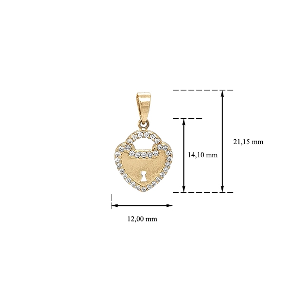 Vàng 14K, 585/1000, 0,390 gam