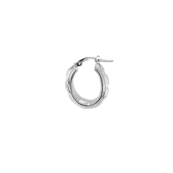 Vòng tai tròn vàng trắng