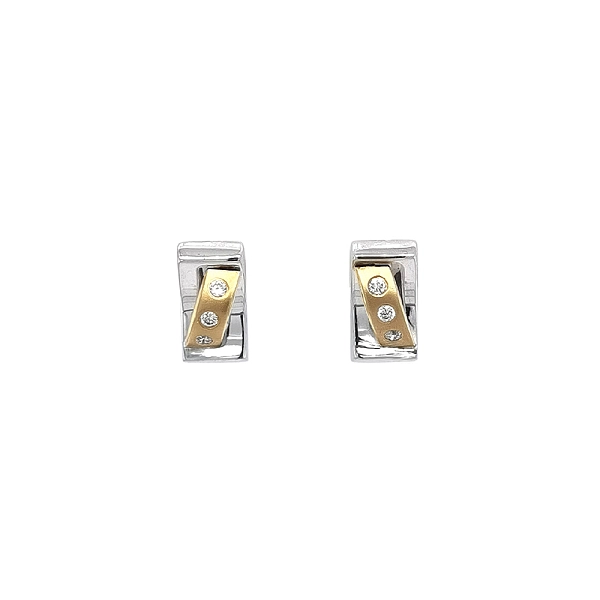 Vòng tai vàng rực rỡ đính đá zircon