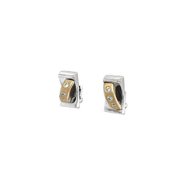 Vòng tai vàng rực rỡ đính đá zircon