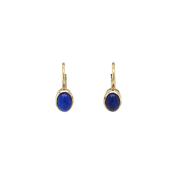 Vòng tai vàng với đá lapis lazuli - Sự tinh tế và sức mạnh hòa quyện trong một món trang sức