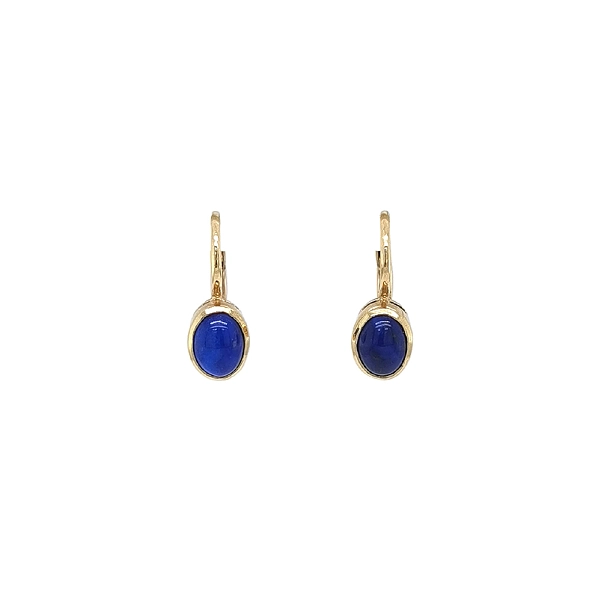 Vòng tai vàng với đá lapis lazuli - Sự tinh tế và sức mạnh hòa quyện trong một món trang sức