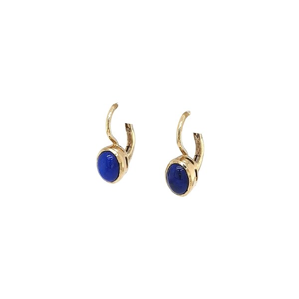 Vòng tai vàng với đá lapis lazuli - Sự tinh tế và sức mạnh hòa quyện trong một món trang sức