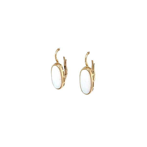 Vòng tai vàng đính ngọc opal