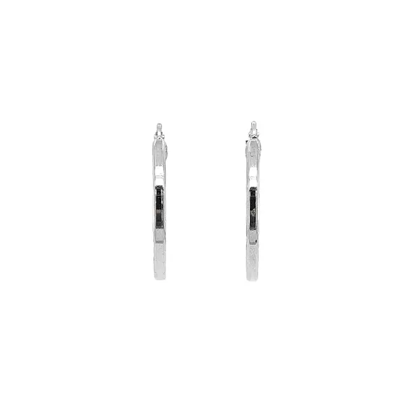 Vòng tai tròn vàng trắng