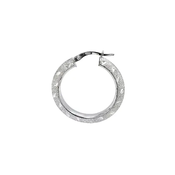 Vòng tai tròn vàng trắng