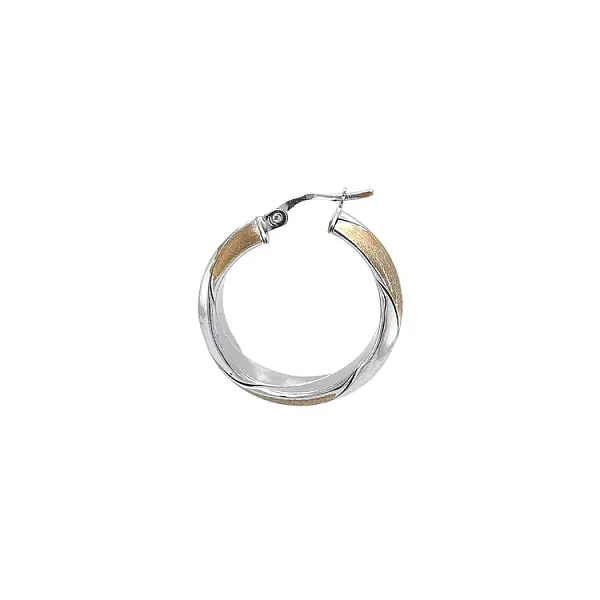 Vòng tai tròn làm từ vàng kết hợp