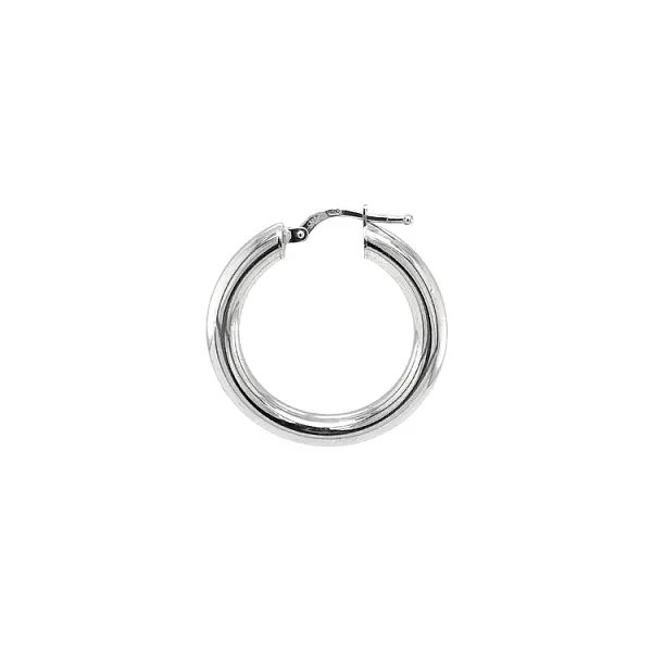 Vòng tai tròn vàng trắng