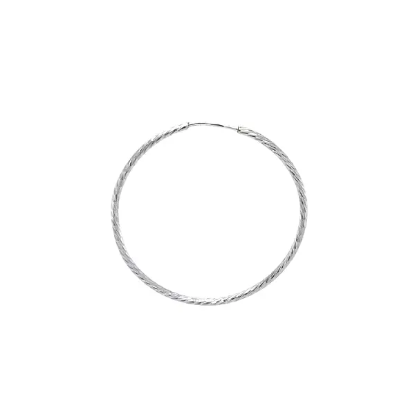 Vòng tai tròn vàng trắng