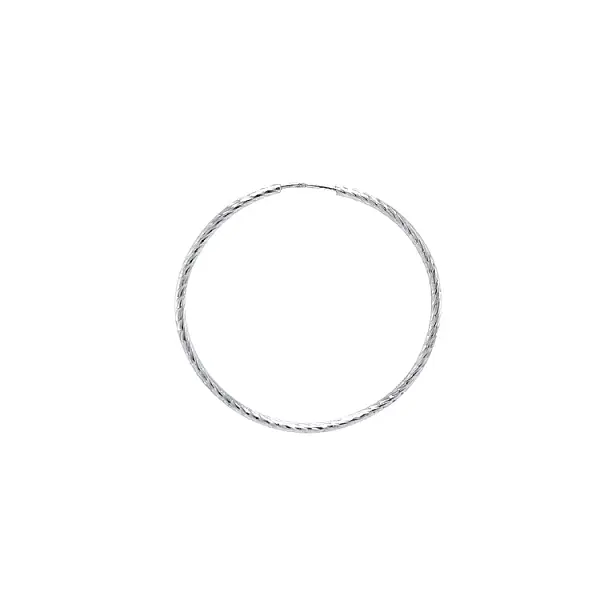 Vòng tai tròn vàng trắng