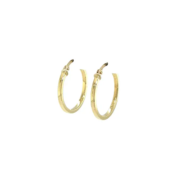 Vòng tai tròn vàng