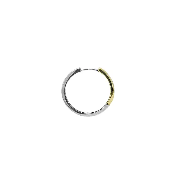 Vòng tai tròn làm từ vàng kết hợp