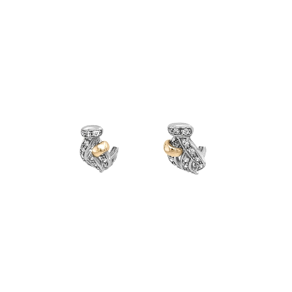 Vòng tai vàng đính đá zircon