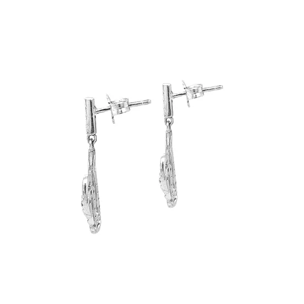 Vòng tai vàng đính đá zircon