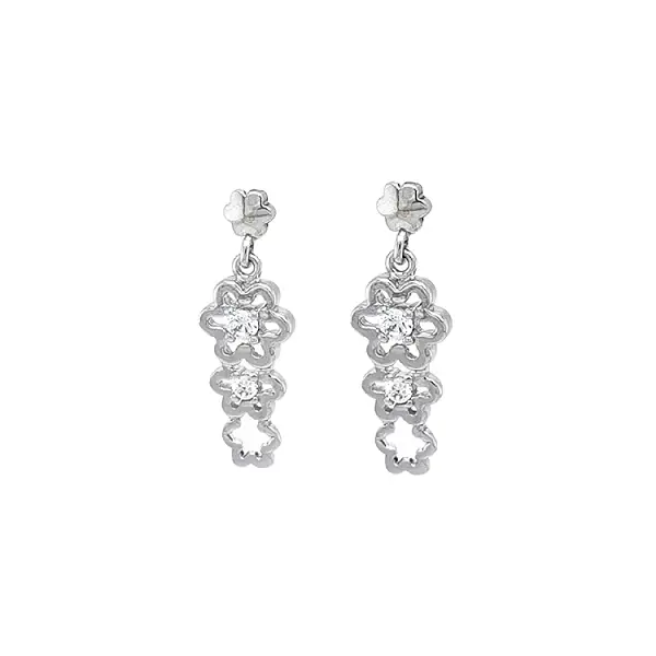 Vòng tai vàng đính đá zircon