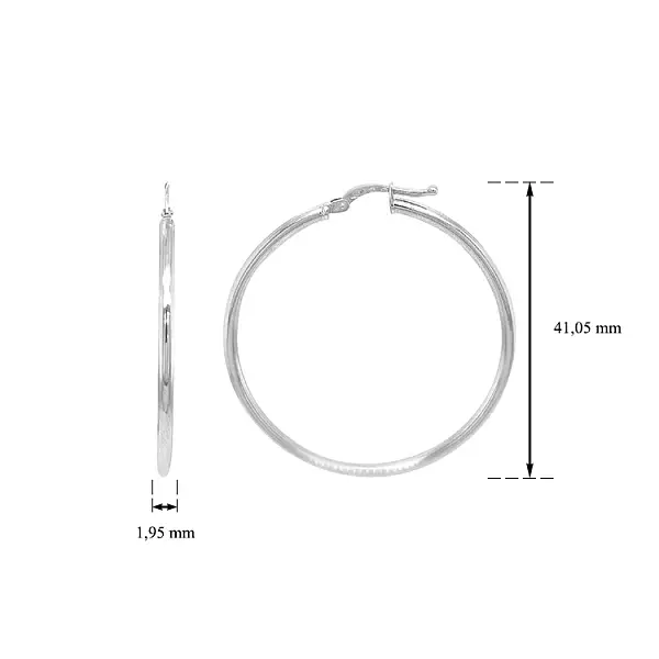 Vòng tai tròn vàng