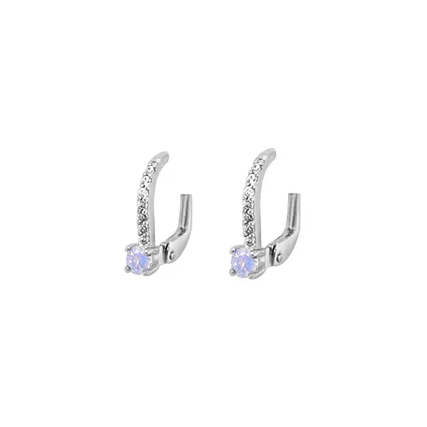 Vòng tai vàng đính đá zircon