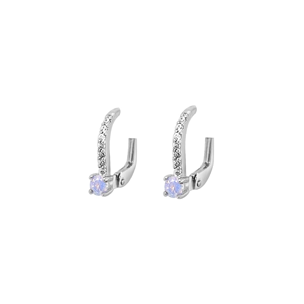 Vòng tai vàng đính đá zircon