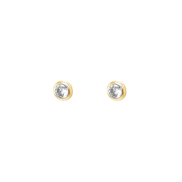 Vòng tai vàng Vòng tai đính đá zircon