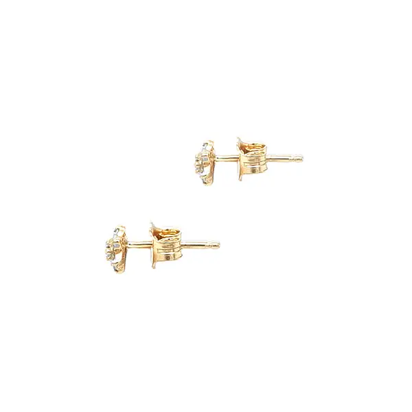 Vòng tai vàng đính đá zircon