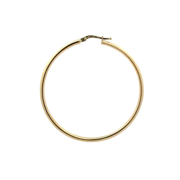 Vòng tai tròn vàng