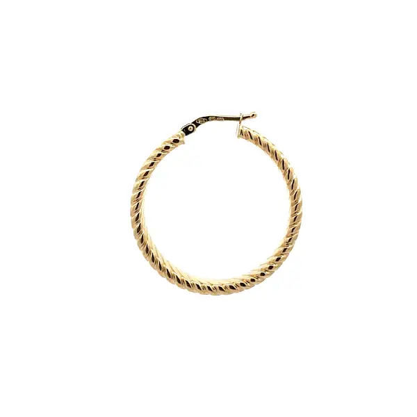 Vòng tai tròn vàng